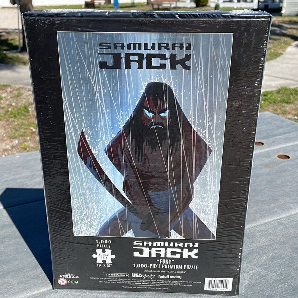 Samurai Jack “Fury” 1000 Piece Premium Puzzle , Puzzle Size 19.25” x 26.625
